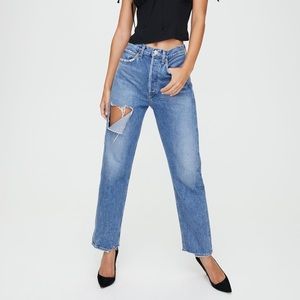Agolde 90's Mid Rise Loose Fit in Portal